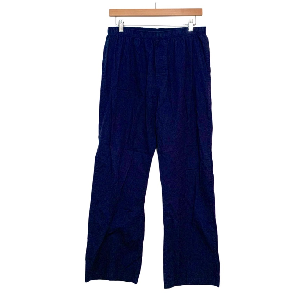 Vintage Woolworths Mens 100% Cotton Pajama PantsNavy Blue Medium PJ’s Loungewear